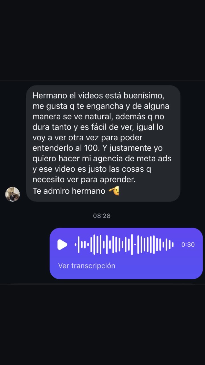 Testimonio de un alumno