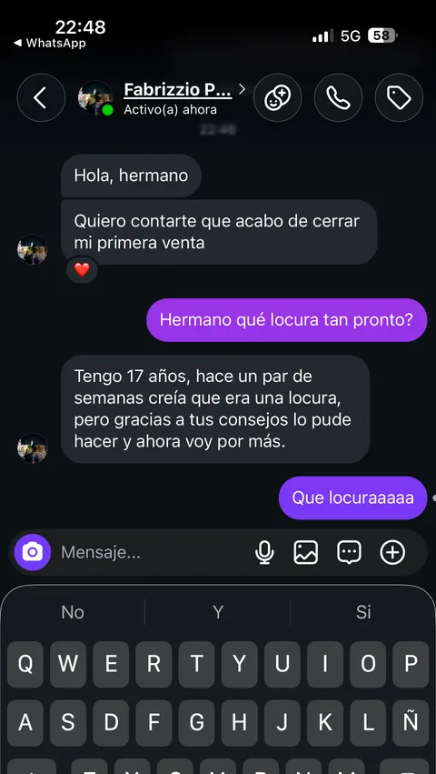 Captura real de un alumno. Toca para verla grande.