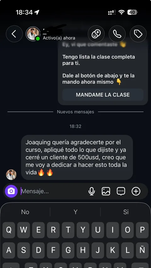 Captura real de un alumno. Toca para verla grande.