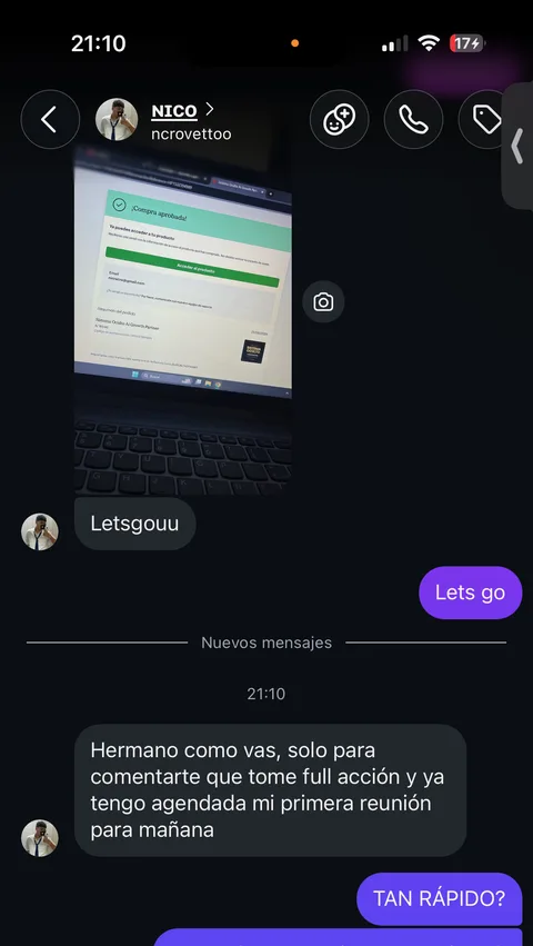 Captura real de un alumno. Toca para verla grande.