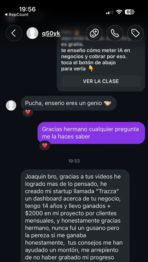 Captura real de un alumno. Toca para verla grande.