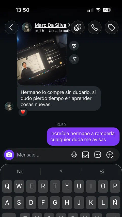 Captura real de un alumno. Toca para verla grande.