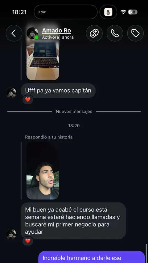 Captura real de un alumno. Toca para verla grande.