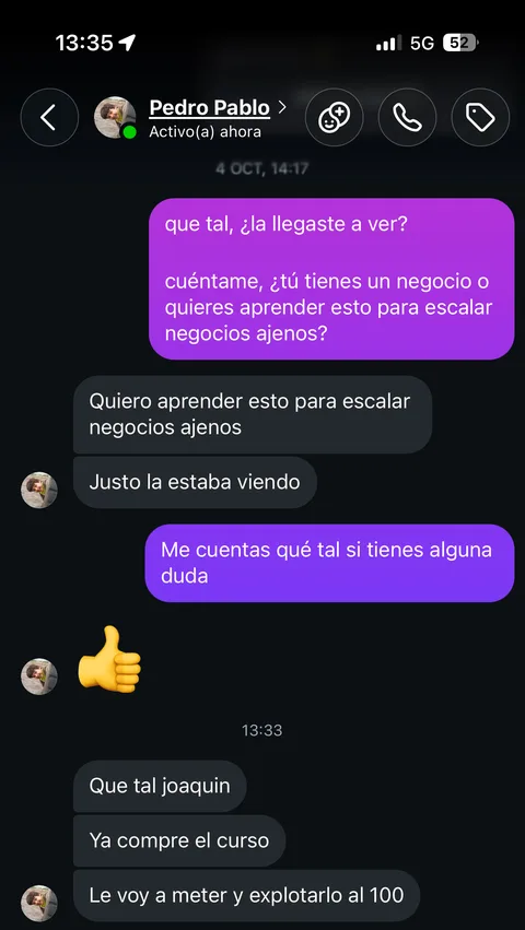 Captura real de un alumno. Toca para verla grande.