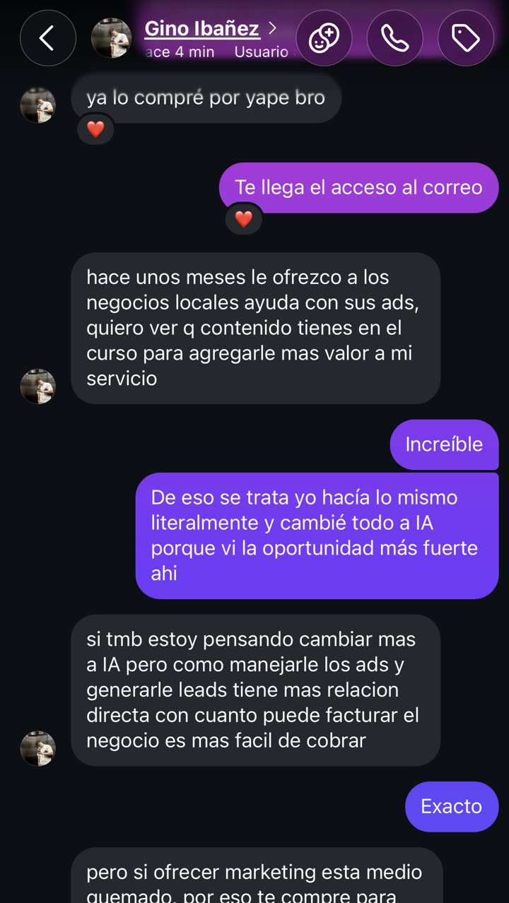 Testimonio de un alumno