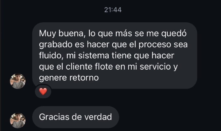 Testimonio de un alumno
