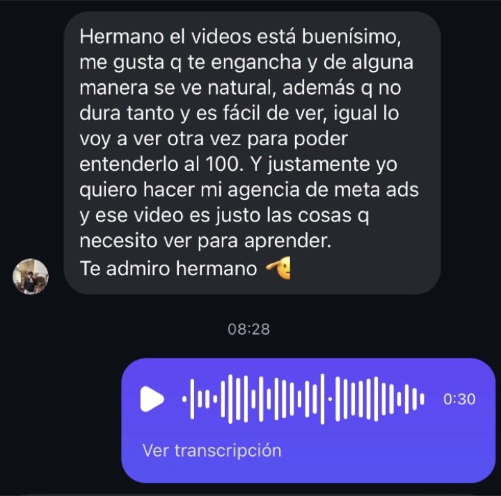 Testimonio de un alumno