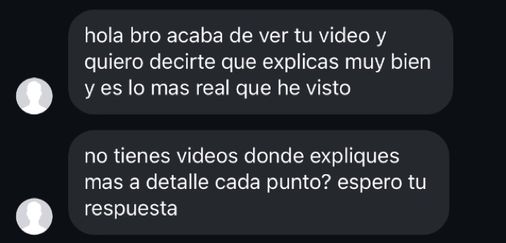 Testimonio de un alumno